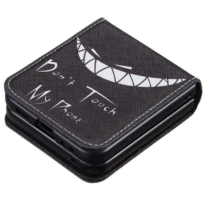 For Samsung Galaxy Z Flip6 5G Case Pattern Print PU Leather Phone Shell