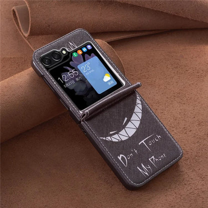 For Samsung Galaxy Z Flip6 5G Case Pattern Print PU Leather Phone Shell