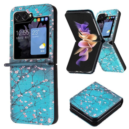For Samsung Galaxy Z Flip6 5G Case Pattern Print PU Leather Phone Shell