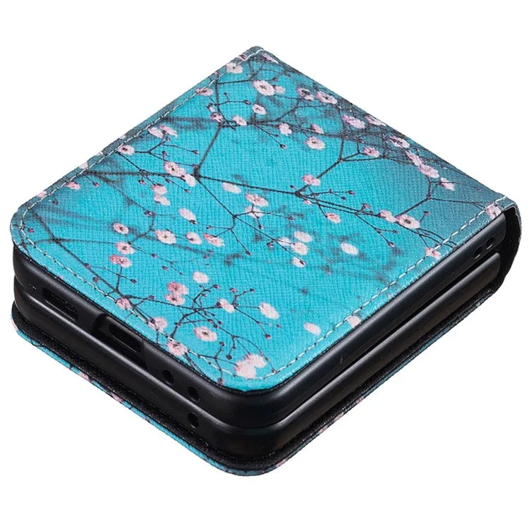 For Samsung Galaxy Z Flip6 5G Case Pattern Print PU Leather Phone Shell