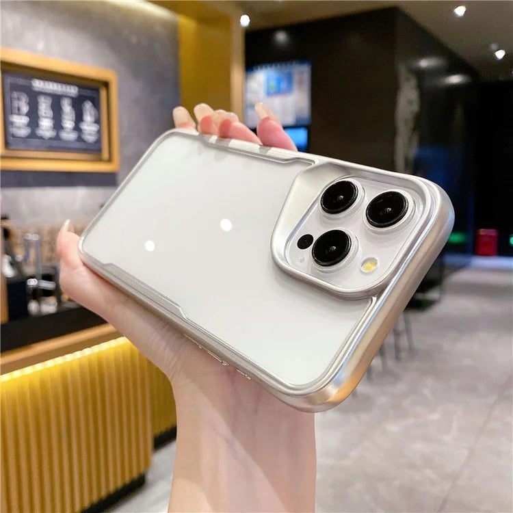 For iPhone 15 Pro Max Case PC+TPU Transparent Mobile Phone Cover