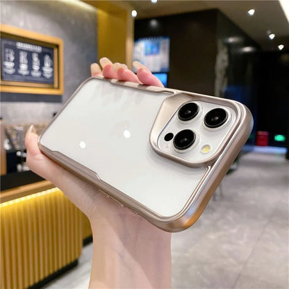 For iPhone 15 Pro Max Case PC+TPU Transparent Mobile Phone Cover
