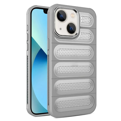 For iPhone 15 Case PC+TPU Translucent Matte Heat Dissipation Phone Cover