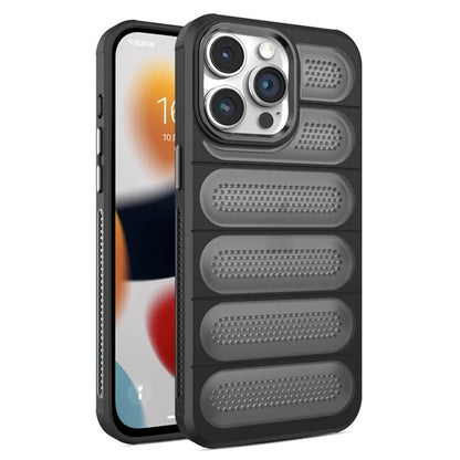 For iPhone 14 Pro Max Case Translucent Matte Heat Dissipation PC+TPU Phone Cover