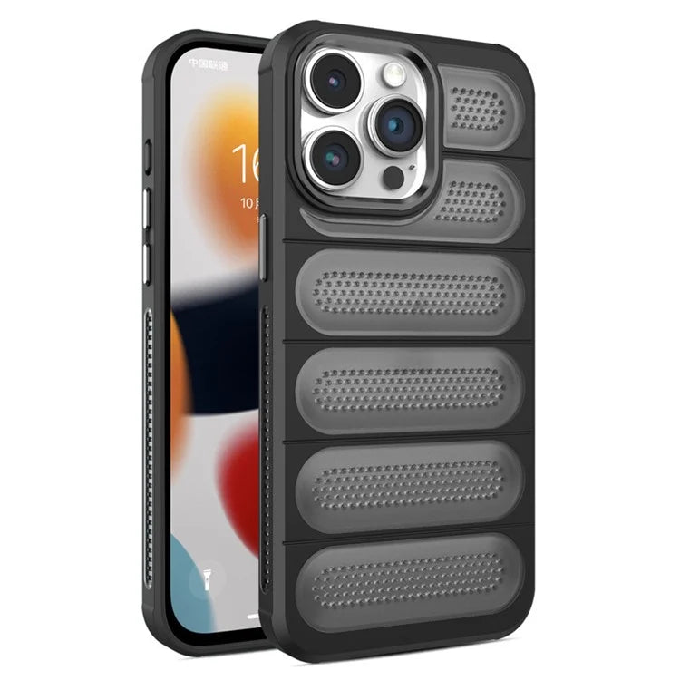 For iPhone 13 Pro Case Heat Dissipation PC+TPU Matte Phone Cover
