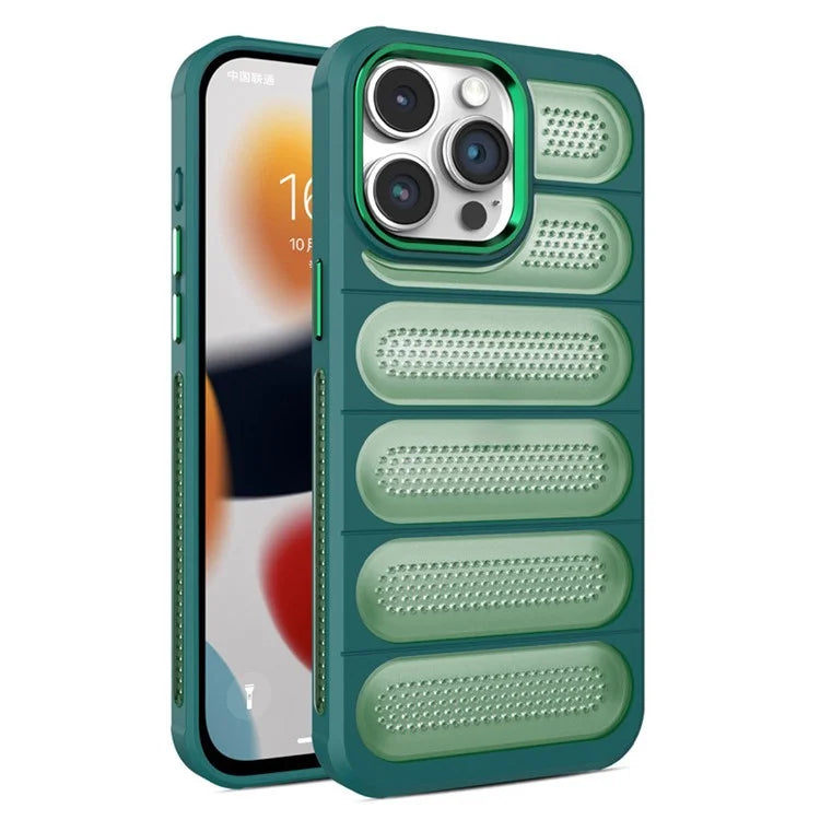 For iPhone 13 Pro Case Heat Dissipation PC+TPU Matte Phone Cover