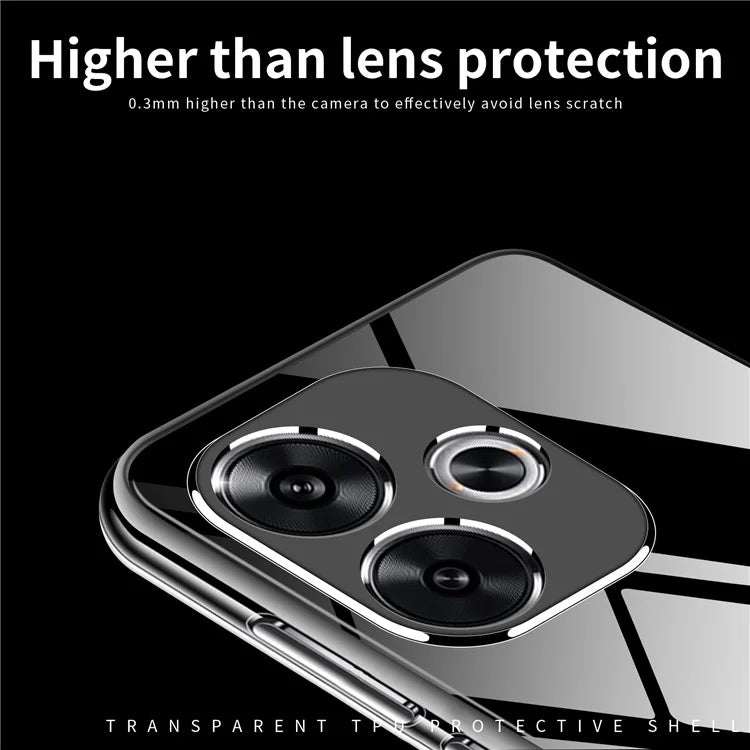 MOFI Cell Phone Case for Xiaomi Redmi Turbo 3 5G / Poco F6 5G Super Clear Cover TPU Mobile Phone Shell