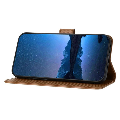 YX0070 For Motorola Moto G Play (2024) 4G Case Carbon Fiber Texture Leather Phone Stand Cover