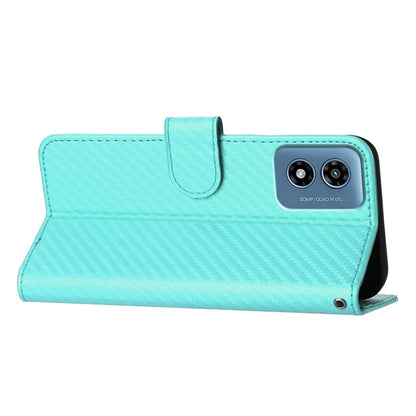 YX0070 For Motorola Moto G Play (2024) 4G Case Carbon Fiber Texture Leather Phone Stand Cover