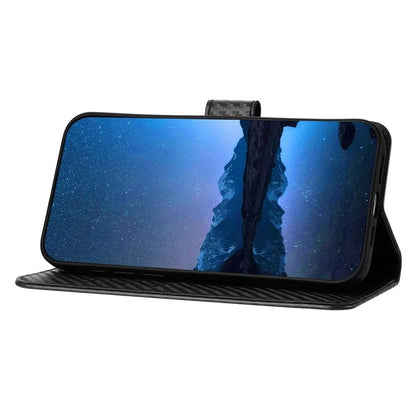 YX0070 For Motorola Moto G Play (2024) 4G Case Carbon Fiber Texture Leather Phone Stand Cover