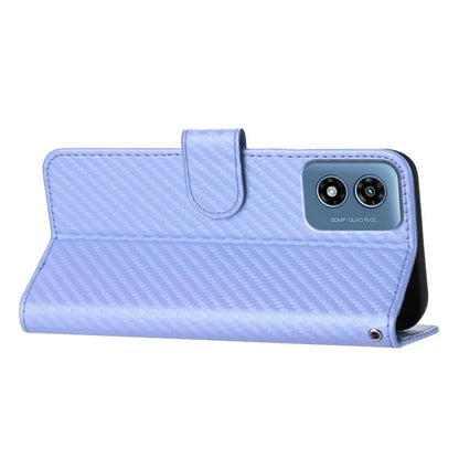 YX0070 For Motorola Moto G Play (2024) 4G Case Carbon Fiber Texture Leather Phone Stand Cover
