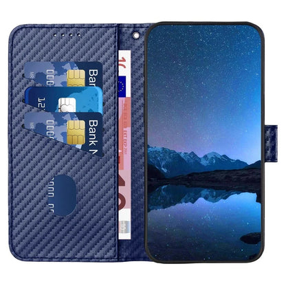 YX0070 For Motorola Moto G Play (2024) 4G Case Carbon Fiber Texture Leather Phone Stand Cover