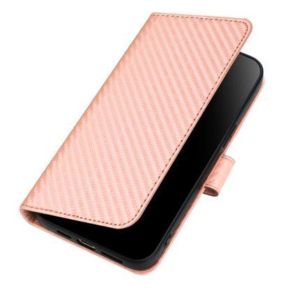 YX0070 For Motorola Moto G Play (2024) 4G Case Carbon Fiber Texture Leather Phone Stand Cover