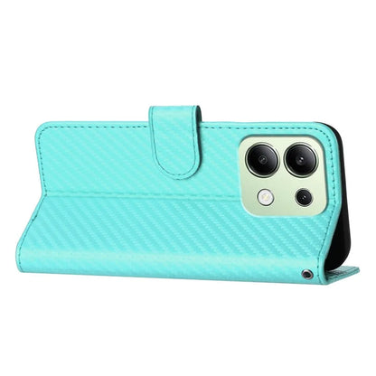 YX0070 For Xiaomi Redmi Note 13 4G PU Leather Phone Case Carbon Fiber Texture Stand Phone Cover