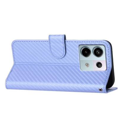 YX0070 For Xiaomi Redmi Note 13 Pro 5G / Poco X6 5G Case Carbon Fiber Texture Leather Wallet Stand Phone Cover