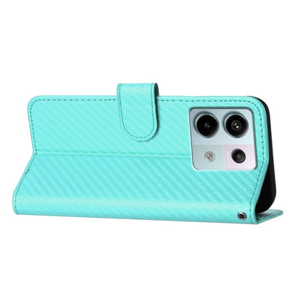 YX0070 For Xiaomi Redmi Note 13 Pro 5G / Poco X6 5G Case Carbon Fiber Texture Leather Wallet Stand Phone Cover