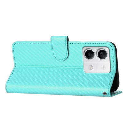 YX0070 For Xiaomi Redmi Note 13 5G Case TPU+PU Leather Phone Protective Shell Carbon Fiber Texture