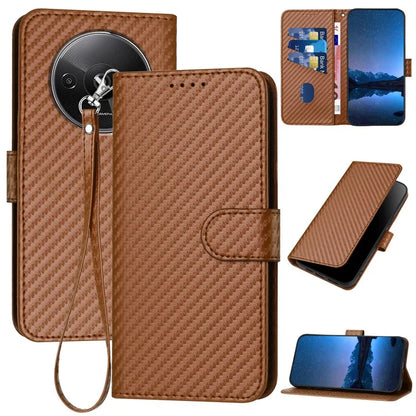 YX0070 For Xiaomi Redmi A3 / Poco C61 4G Case Leather Phone Cover with Wallet Card Slots