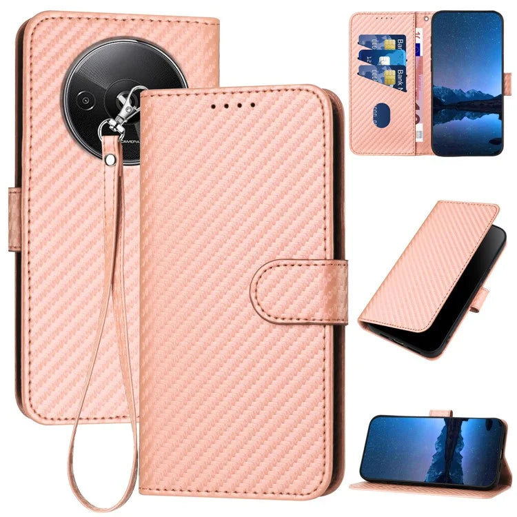 YX0070 For Xiaomi Redmi A3 / Poco C61 4G Case Leather Phone Cover with Wallet Card Slots