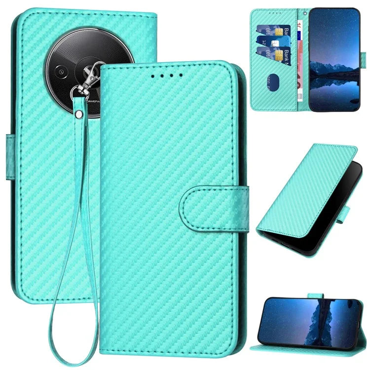 YX0070 For Xiaomi Redmi A3 / Poco C61 4G Case Leather Phone Cover with Wallet Card Slots