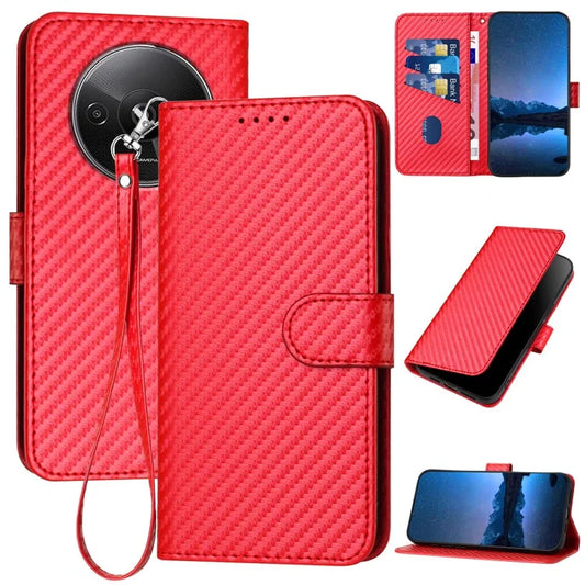 YX0070 For Xiaomi Redmi A3 / Poco C61 4G Case Leather Phone Cover with Wallet Card Slots