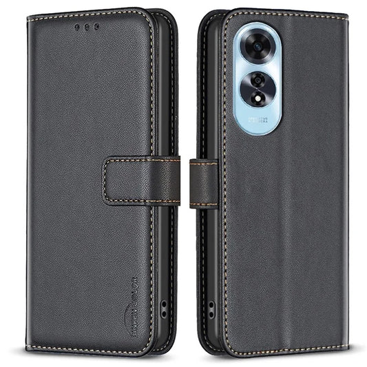 BINFEN COLOR BF17 For Oppo A60 4G Case Leather Wallet Cover Mobile Accessories Wholesale