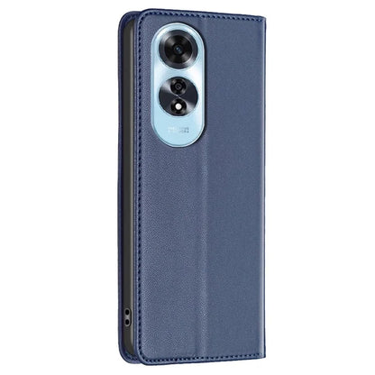 BINFEN COLOR BF18 For Oppo A60 4G Cell Phone Case Magnetic PU Leather Phone Cover with Card Slots