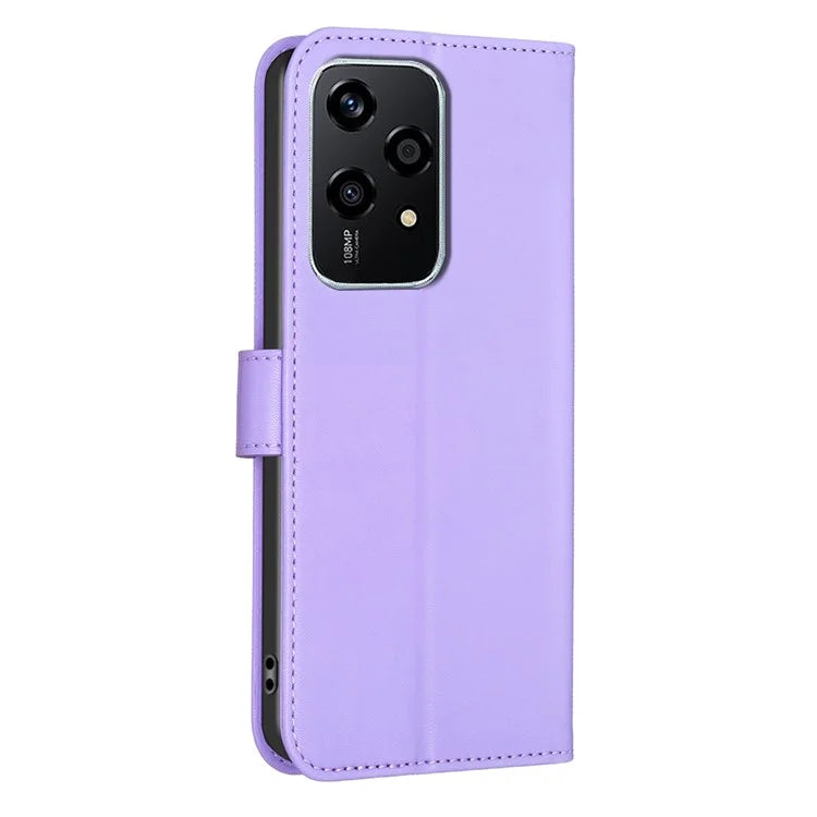 For Honor 200 Lite Case Wallet PU Leather Four Leaf Clover Phone Cover