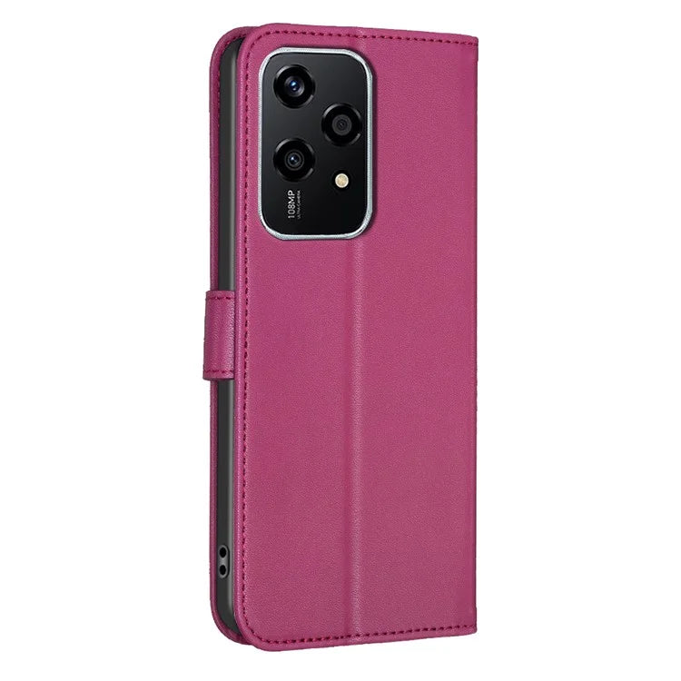 For Honor 200 Lite Case Wallet PU Leather Four Leaf Clover Phone Cover