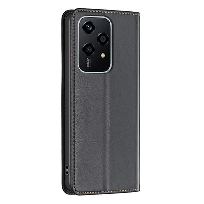 BINFEN COLOR BF18 For Honor 200 Lite Case Card Slots Leather Phone Cover Magnetic Closing