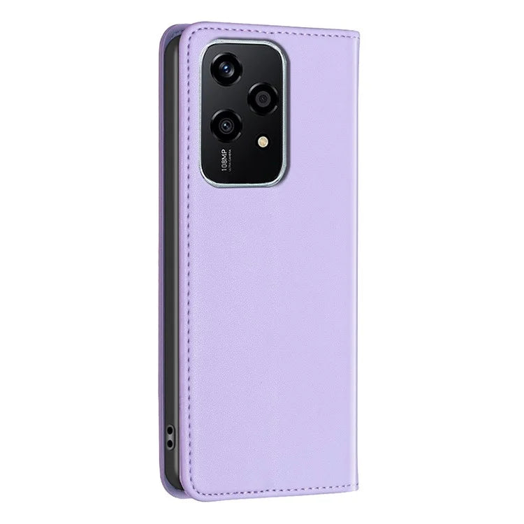 BINFEN COLOR BF18 For Honor 200 Lite Case Card Slots Leather Phone Cover Magnetic Closing