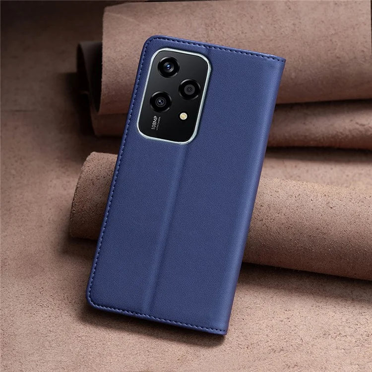 BINFEN COLOR BF18 For Honor 200 Lite Case Card Slots Leather Phone Cover Magnetic Closing