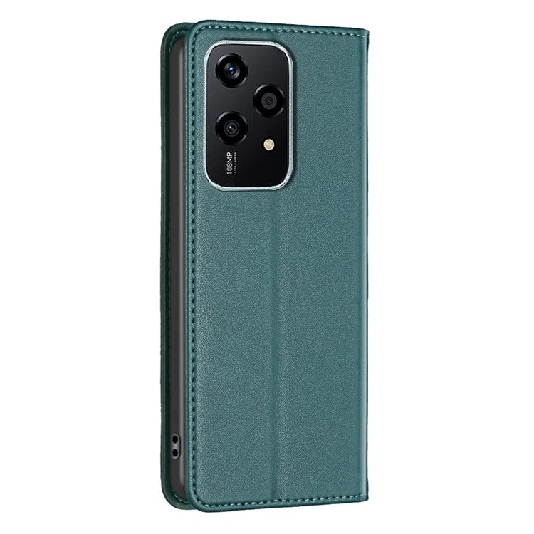 BINFEN COLOR BF18 For Honor 200 Lite Case Card Slots Leather Phone Cover Magnetic Closing