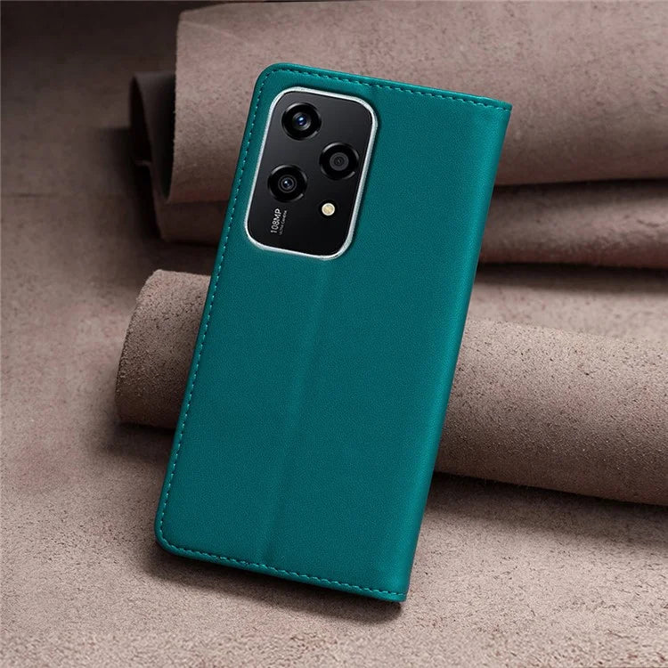 BINFEN COLOR BF18 For Honor 200 Lite Case Card Slots Leather Phone Cover Magnetic Closing