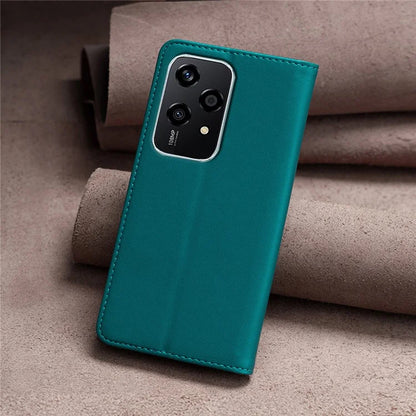 BINFEN COLOR BF18 For Honor 200 Lite Case Card Slots Leather Phone Cover Magnetic Closing