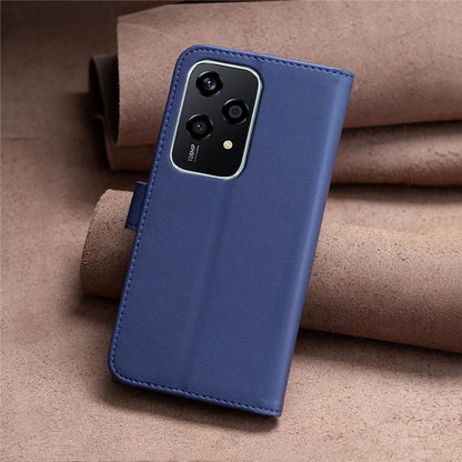 BINFEN COLOR BF17 For Honor 200 Lite Case PU Leather Wallet Magnetic Shockproof Cover