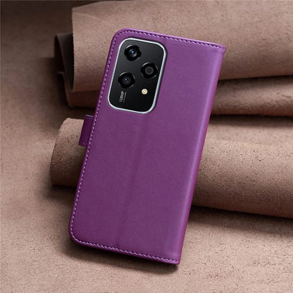 BINFEN COLOR BF17 For Honor 200 Lite Case PU Leather Wallet Magnetic Shockproof Cover