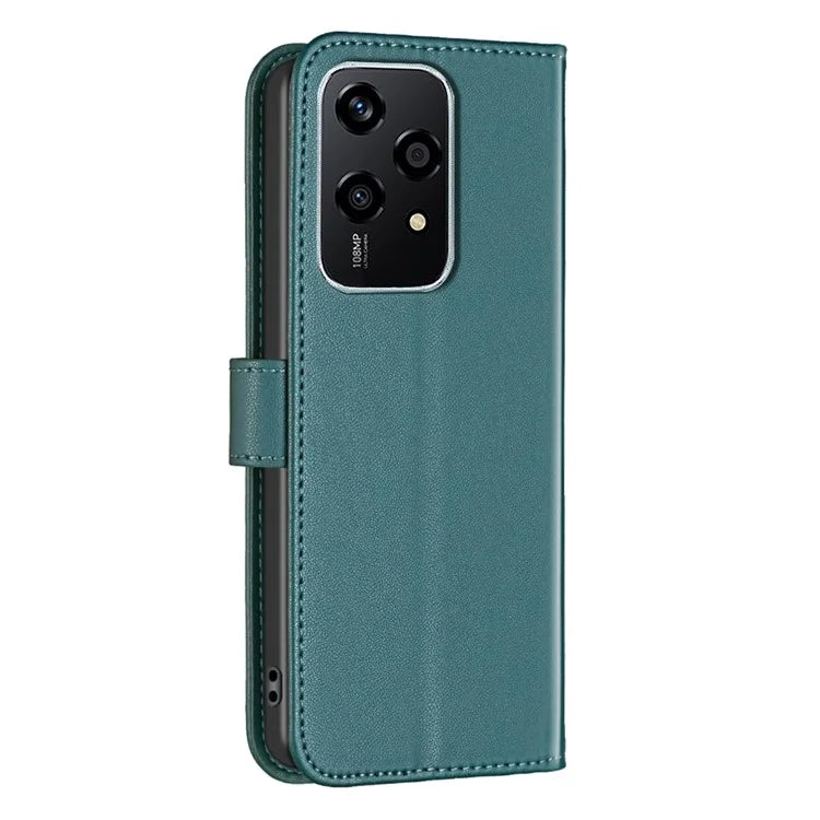 BINFEN COLOR BF17 For Honor 200 Lite Case PU Leather Wallet Magnetic Shockproof Cover