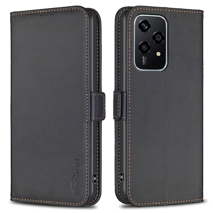 BINFEN COLOR BF31 For Honor 200 Lite Case PU Leather Phone Wallet Cover