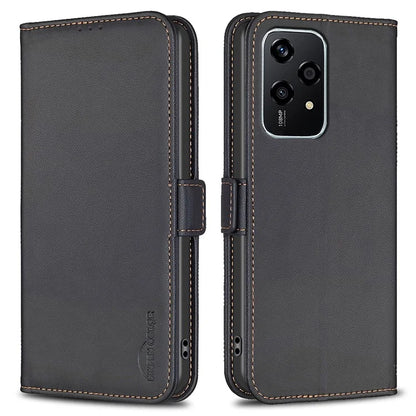 BINFEN COLOR BF31 For Honor 200 Lite Case PU Leather Phone Wallet Cover