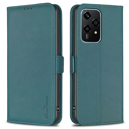 BINFEN COLOR BF31 For Honor 200 Lite Case PU Leather Phone Wallet Cover