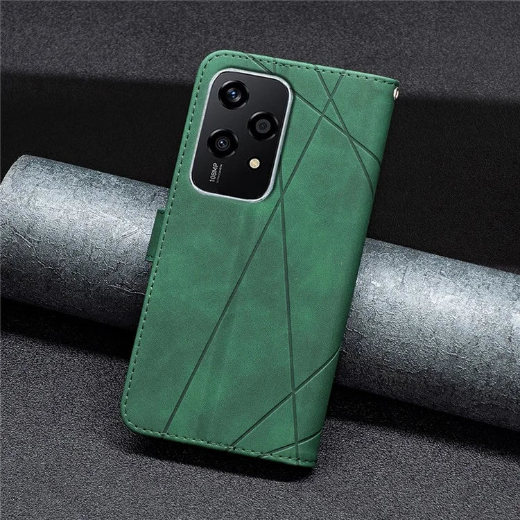 BINFEN COLOR BF05 For Honor 200 Lite Fall Proof Phone Case Geometric Imprinted Stand Cover