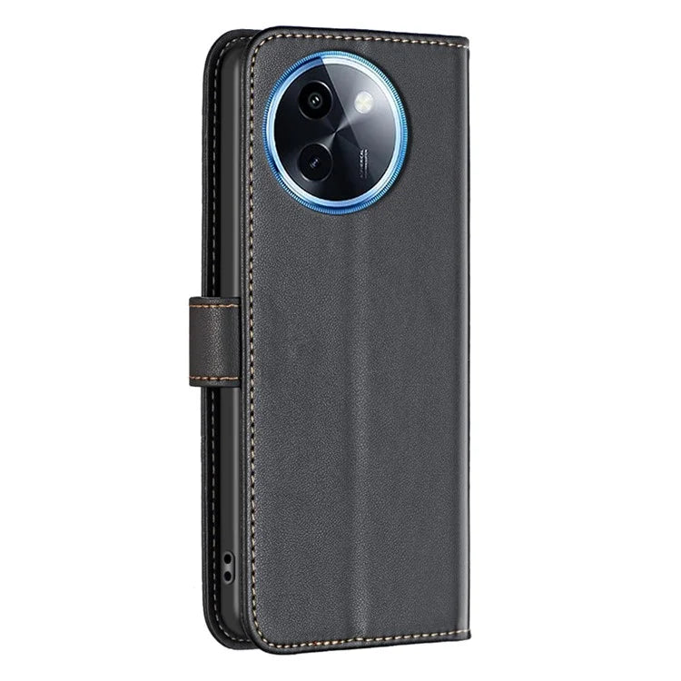 BINFEN COLOR BF17 For vivo Y200i 5G / Y38 5G Case Flip Design PU Leather+TPU Phone Cover