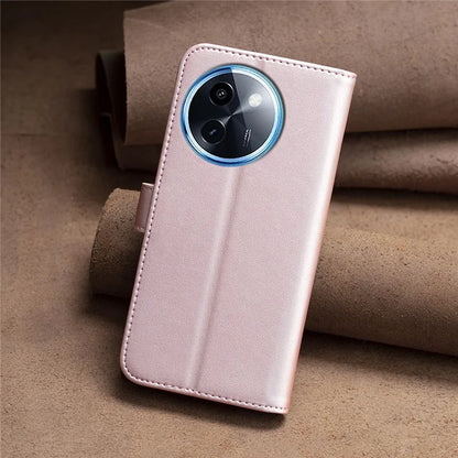 BINFEN COLOR BF17 For vivo Y200i 5G / Y38 5G Case Flip Design PU Leather+TPU Phone Cover