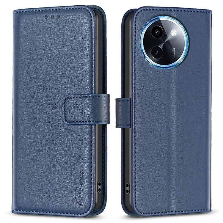 BINFEN COLOR BF17 For vivo Y200i 5G / Y38 5G Case Flip Design PU Leather+TPU Phone Cover