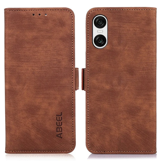 ABEEL For 	Sony Xperia 10 VI Case Retro Magnetic Flip Shock Absorbing Phone Leather Cover