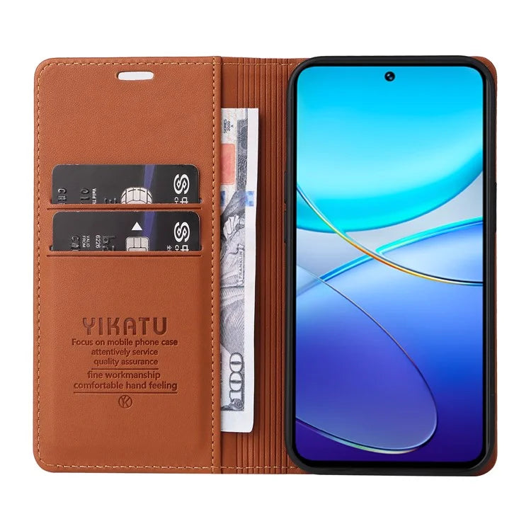 YIKATU YK-001 For vivo V40 SE 5G / Y100 5G (Indonesia) / Y200e 5G / V30 Lite 5G (India) PU Leather Cover
