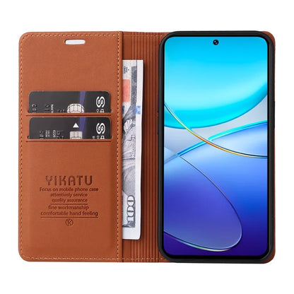 YIKATU YK-001 For vivo V40 SE 5G / Y100 5G (Indonesia) / Y200e 5G / V30 Lite 5G (India) PU Leather Cover