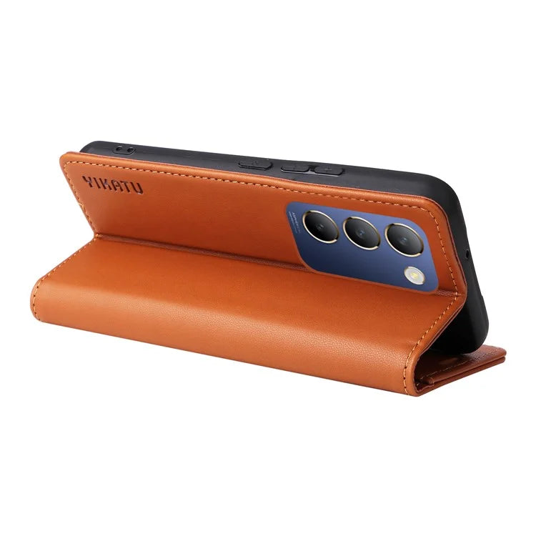YIKATU YK-001 For vivo V40 SE 5G / Y100 5G (Indonesia) / Y200e 5G / V30 Lite 5G (India) PU Leather Cover