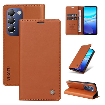 YIKATU YK-001 For vivo V40 SE 5G / Y100 5G (Indonesia) / Y200e 5G / V30 Lite 5G (India) PU Leather Cover